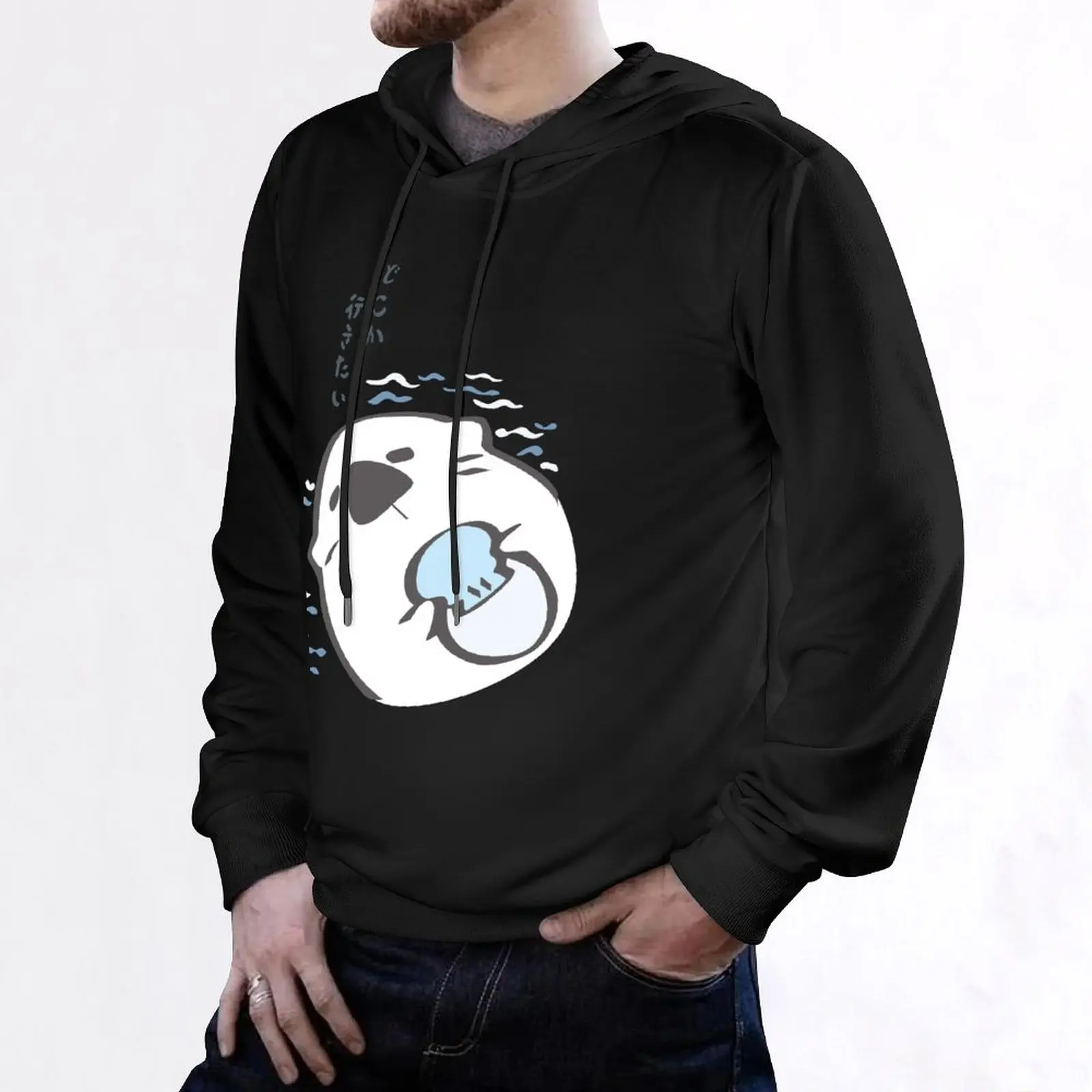 P_Sekai видра рубашка пуловер с капюшоном осенние новинки мужская осенняя одежда