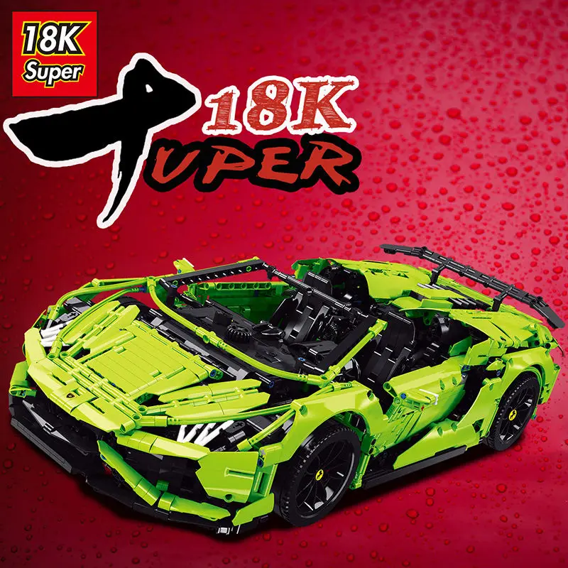 

Совместим с конструктором Lego High-Tech MOC-72491 Lamborghini Evo Supercar, строительные блоки, Модель гоночного автомобиля, детские игрушки, подарок