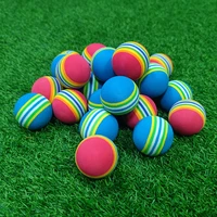 20pcs rainbow color indoor practice eva foam sponge golf training balls