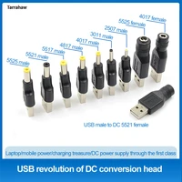 dc jack charger usb to dc jack universal malefemale jack 5v power plugs connector adapter laptop 5 52 1mm solar accessories