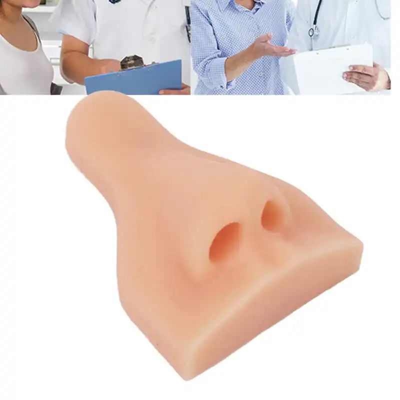 

Silicone Nose Model Soft Flexible Simulation Practicing Nose Model for Teaching Instructions Education Display