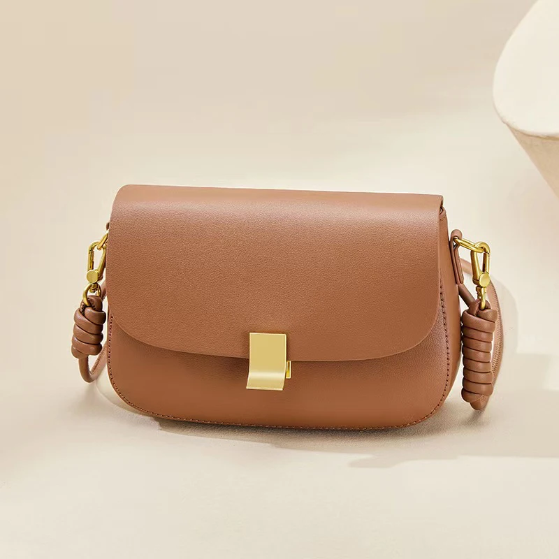 Genuine Leather Shoulder Bag for Women 2022 New Luxury Postman Bag Shoulder Saddle Bag High-quality Messenger Bag