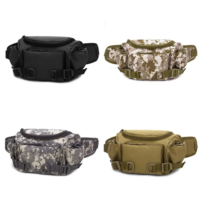 

Men's Pockets Pockets Nylon Waterproof Belt Bag Travel Riding Motorcycle Multi-Function Small Bag