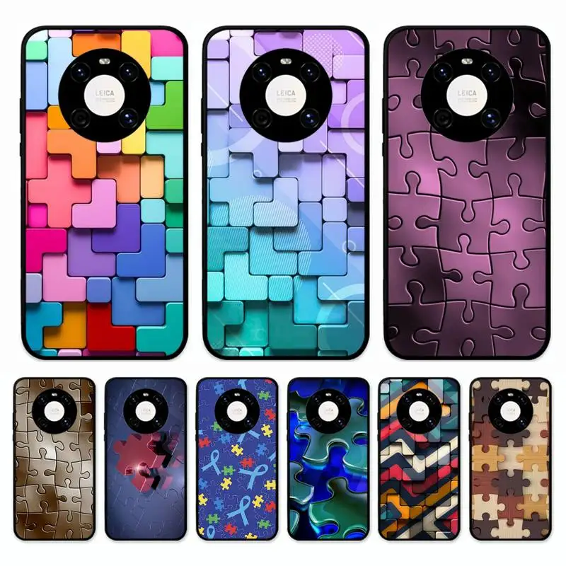 

Puzzle Phone Case for Huawei Mate 20 10 9 40 30 lite pro X Nova 2 3i 7se