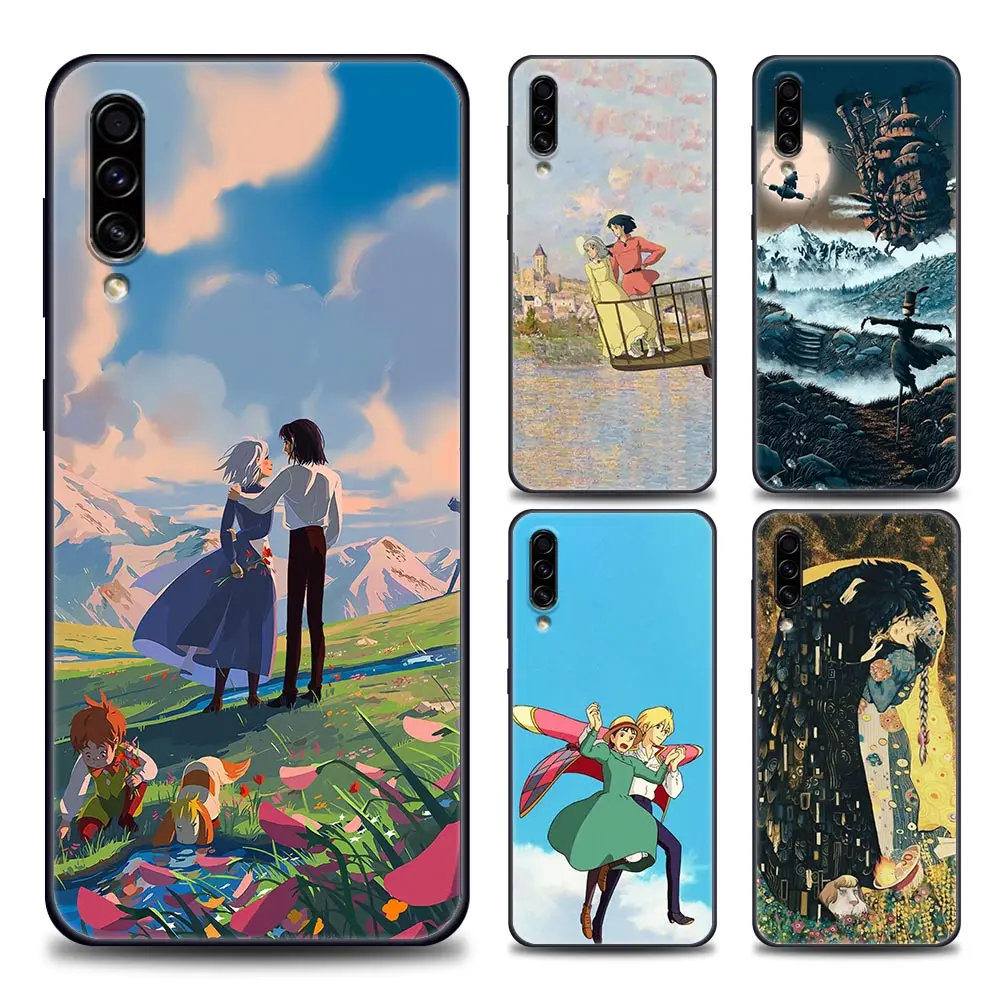 

Miyazaki Anime Howl's Moving Castle Phone Case For Samsung Galaxy A50 A30s A20e A40 A10 A70 A9 A7 2018 A20 A50s Soft Back Covers