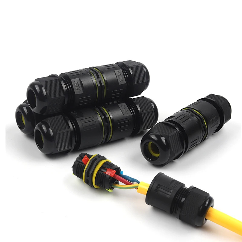 IP68 M25 Быстрый водонепроницаемый соединитель провода с рычажными разъемами, пружинный проводник, кабель, наружная нажимная Клеммная колодка 2/3/4/5 Pin