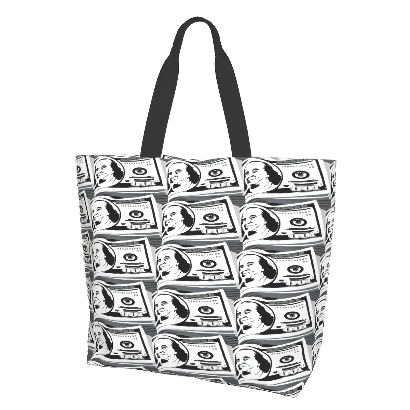

Dollars Money Tote Bags for Women Reusable Grocery Bags Large Shopping Bags