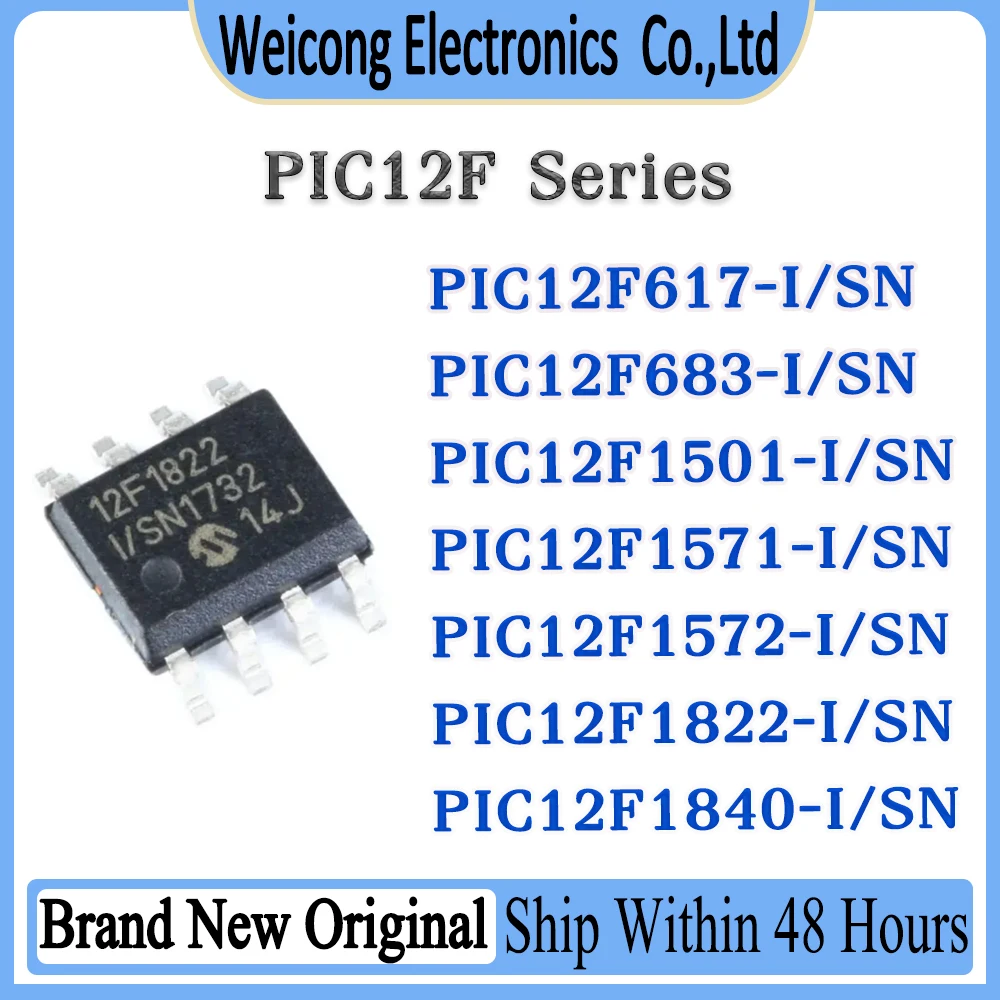 

PIC12F617 PIC12F683 PIC12F1501 PIC12F1571 PIC12F1572 PIC12F1822 PIC12F1840 PIC12F PIC12 PIC1 PIC PI IC MCU Chip