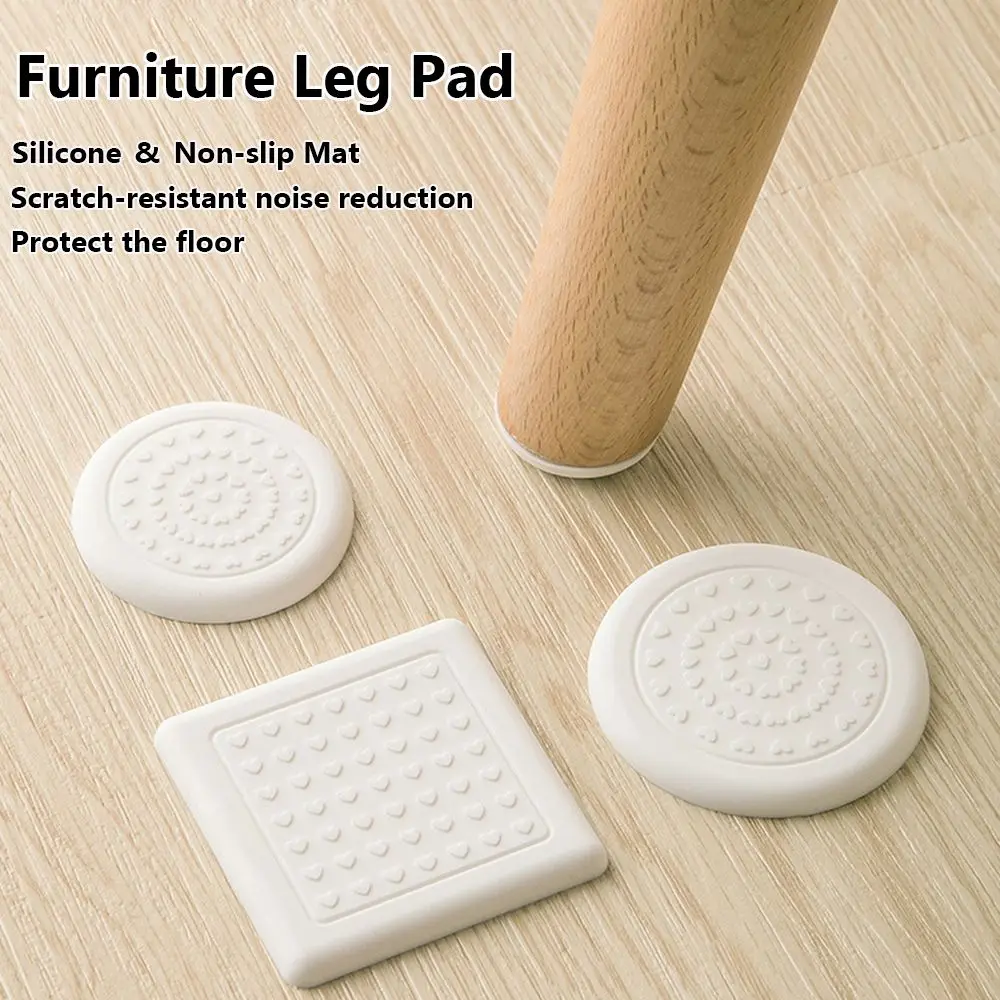 

8PCS Home Table Leg Caps Mute Silicone Furniture Leg Pad Floor Protector Sofa Chair Feet Cover