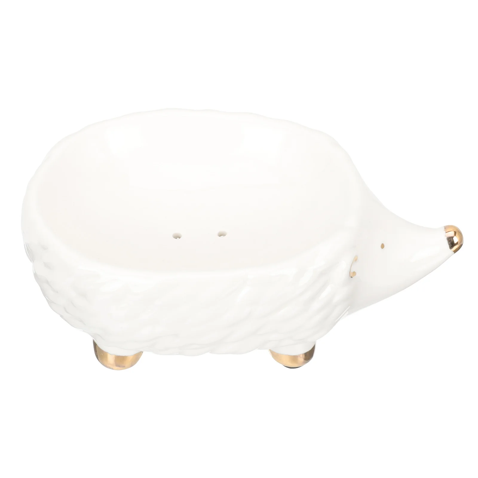

Soap Holder Dish Shower Tray Box Hedgehog Saver Toilet Bar Spongeceramic Bathroomdrain Container Draining Funny Ceramics Plate
