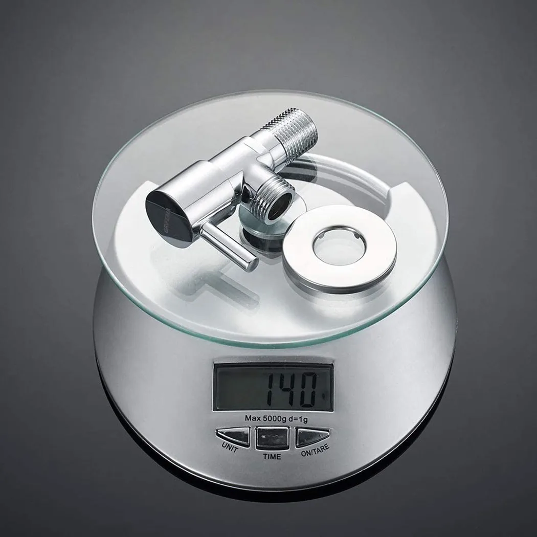 

Chrome Douche Diverter Valve 2 Way Muslim Shower Stop Valve Water Separator Shower Tee Adapter Adjustable Shower Valve