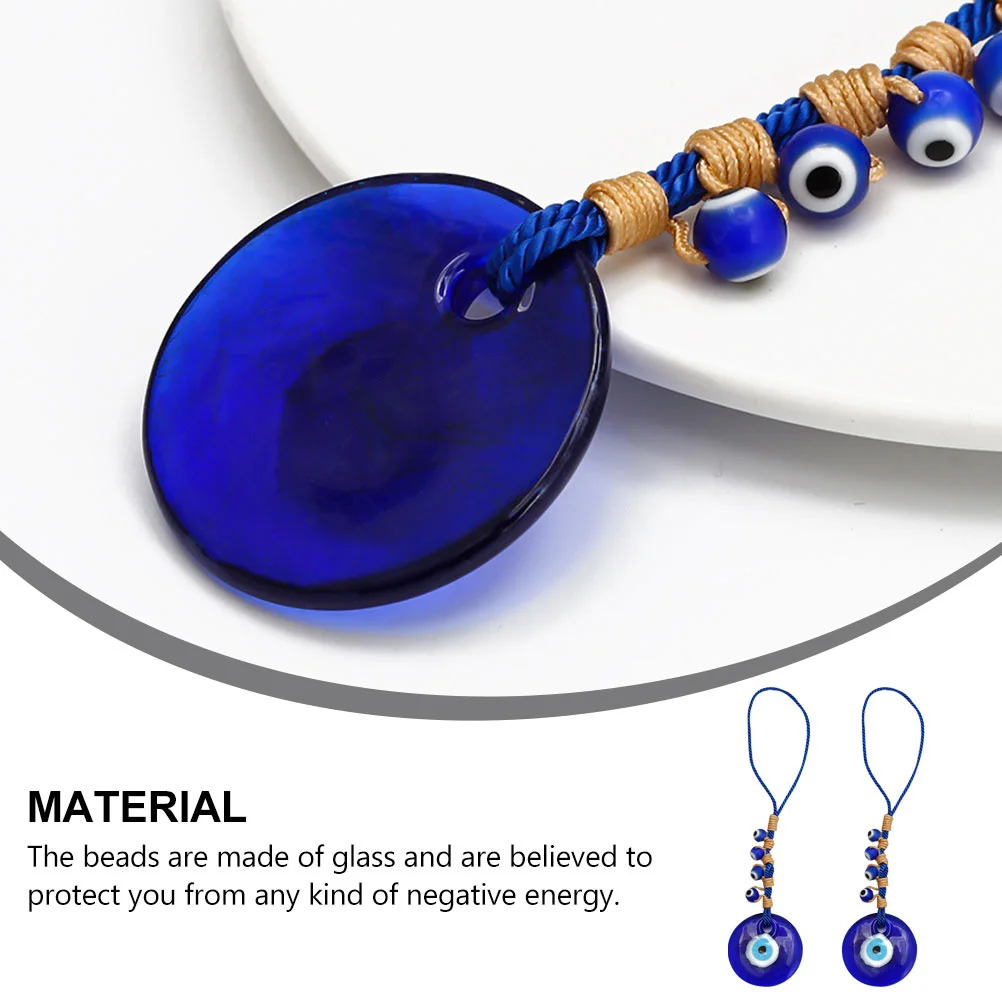 2 шт. кулон Глаз дьявола бусины Хамса DIY аксессуары брелок аксессуар голубые глаза