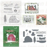sweet christmas clear stamps and metal cutting dies sets for diy craft making greeting card scrapbooking decoration 2022 new