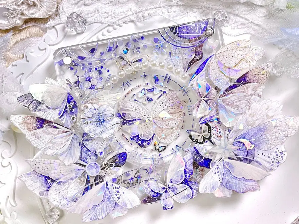 

1loop Vintage Flower Butterfly City Shell Shiny PET Washi Tape