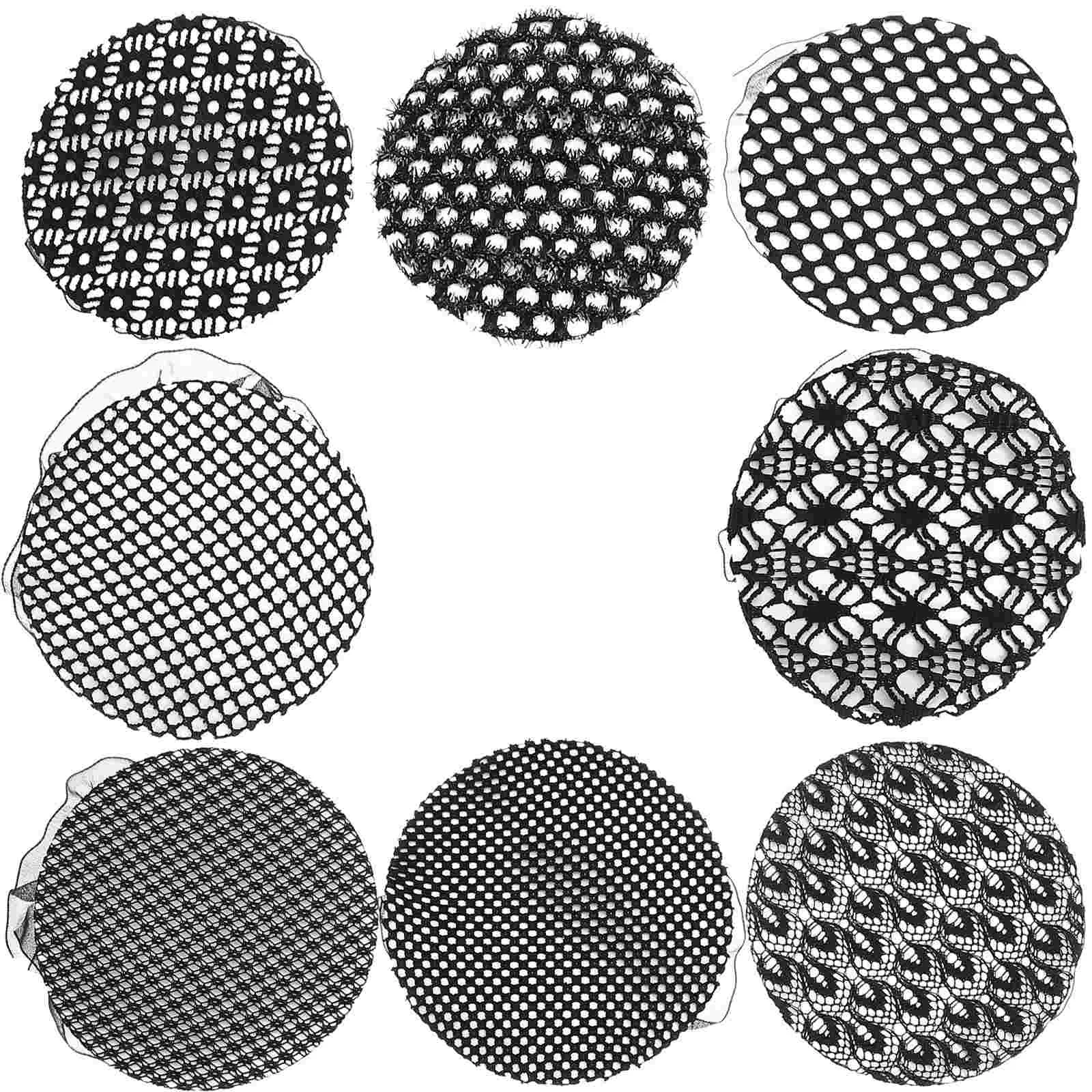 

Hair Bun Cover Net Ballet Netssnood Mesh Reusable Head Servicebonnetcrochet Dancers Buns Elastic Bandinvisible Bow Headdress