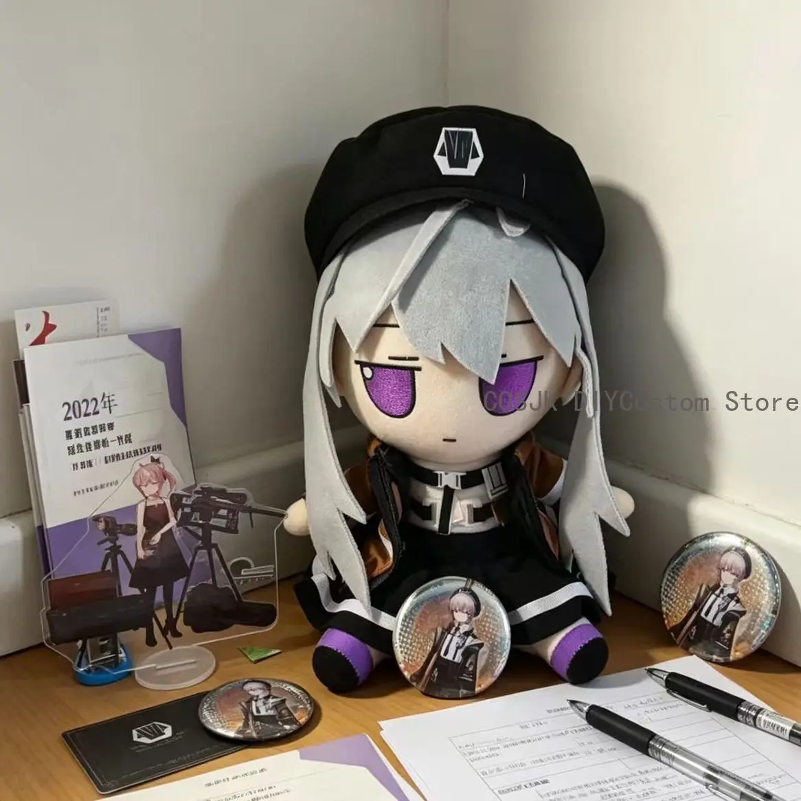 Фото Милая плюшевая игрушка-подушка Cheyannee M200 Fumo из игры GIRLS' FRONTLINE 2:EXILIUM, с одеждой и нарядами, в подарочной упаковке №1