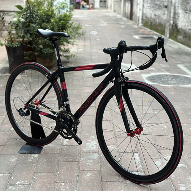 18 Speeds Carbon Fiber Road Bike 38mm Rims Bearing Hubs Bicy