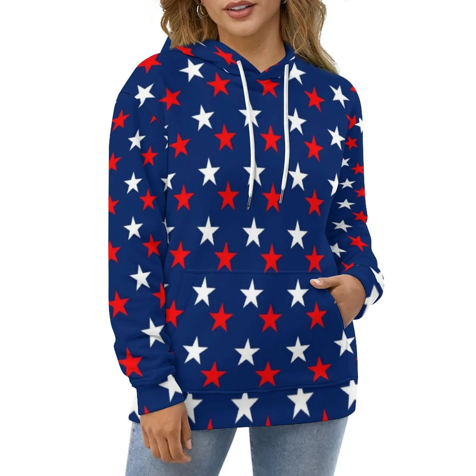 

Женская Повседневная Толстовка с капюшоном и длинным рукавом