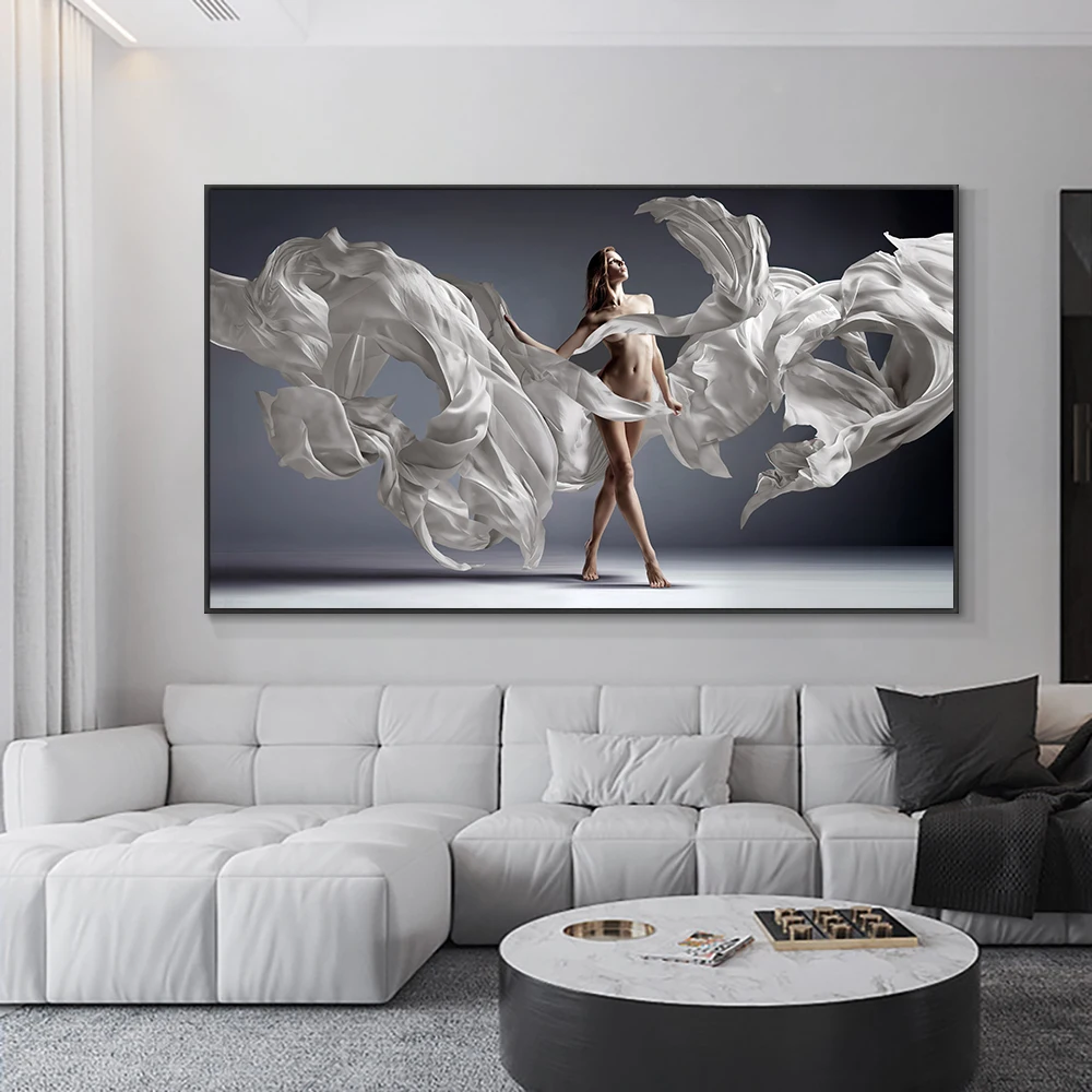 

Nordic Abstract Nude Art Dancing Girl Poster Posters and Prints Living Room Home Decor Picture Frameless Wall Art