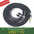 16-жильный черный кабель для наушников OCC для AKG N5005 N30 N40 MMCX Sennheiser IE300 IE900 LN007693