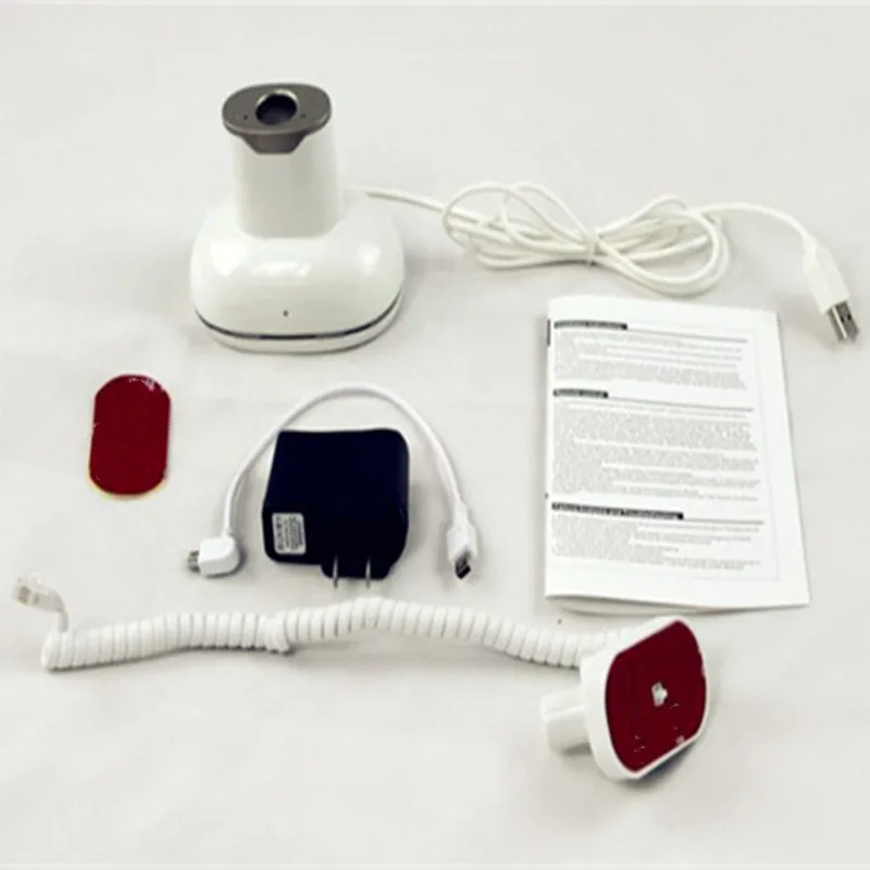 (6 Set/Lot) White Color ABS Charging Secure Alarm Mobile Phone Shop Desktop Display Security Rack enlarge