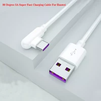 30100150200cm usb type c 90 degree super fast charging usb c cable type c data cord for huawei p40 p30 pro mate 30 40 pro rs