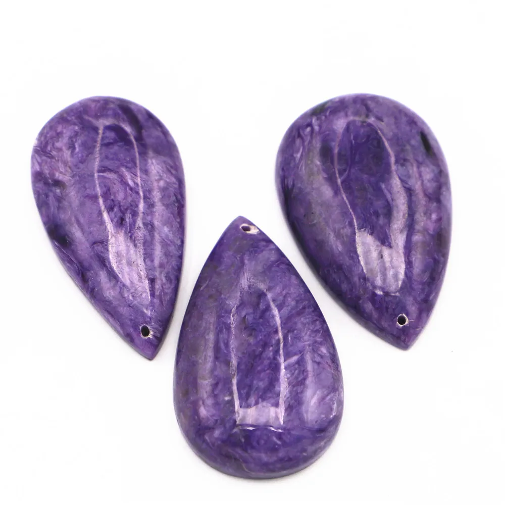 

1pcs Natural Charoite Purple Dragon Crystal Dragonshard Drop for DIY Jewelry Making Wholesale Beads Nature Gemstone Wholesale
