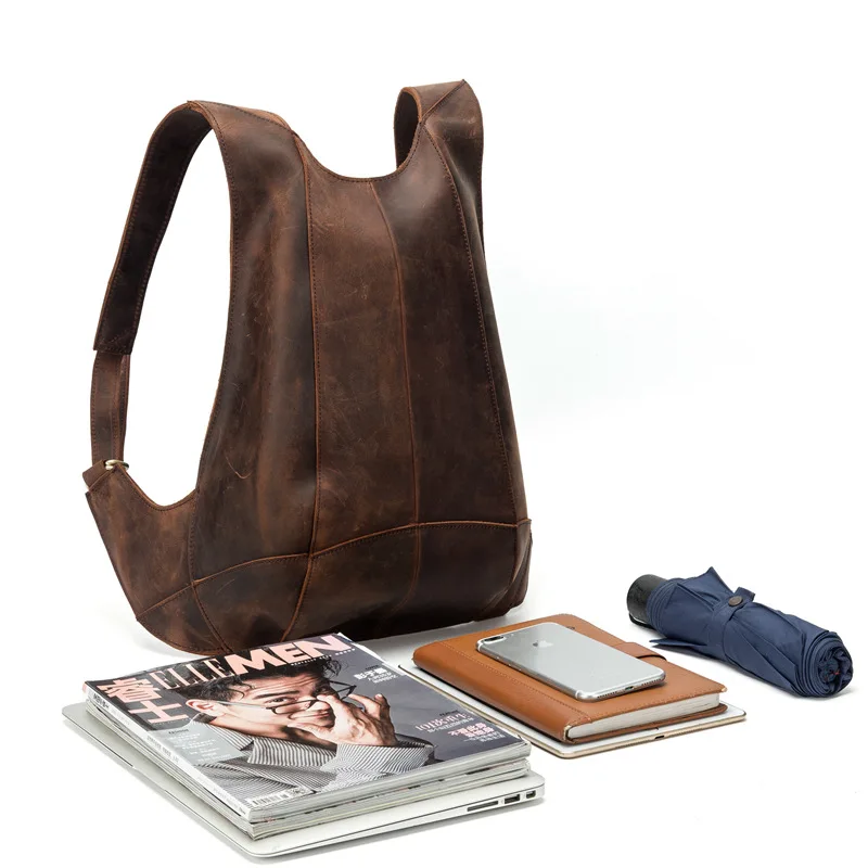 Рюкзак с защитой от кражи для мужчин и женщин рюкзак из натуральной кожи Ipad