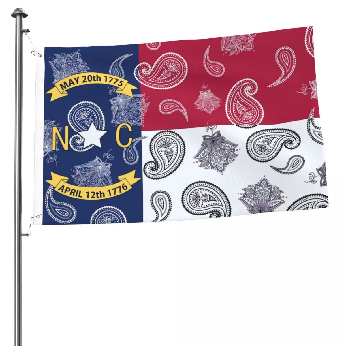 

North Carolina State Flag Flag Garden Flag Brass Grommets 2x3FT Flag Double-Sided Flag