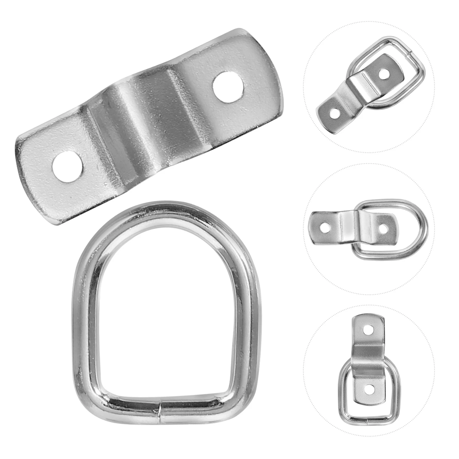 

6pcs Lashing Rings Tie Down D Rings Load Anchor Enclosed Trailer Accessories