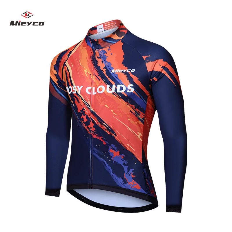 

Мужская велосипедная футболка с длинным рукавом, белая футболка с мультяшным котом для езды на велосипеде, 2020