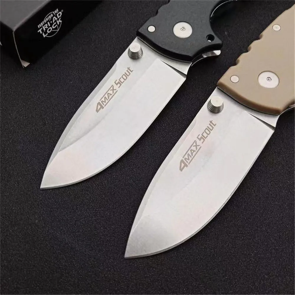 Новейший разведчик Cold Steel 62RQ 4-Max черная ручка Griv-Ex 4 дюйма стандартное SW лезвие