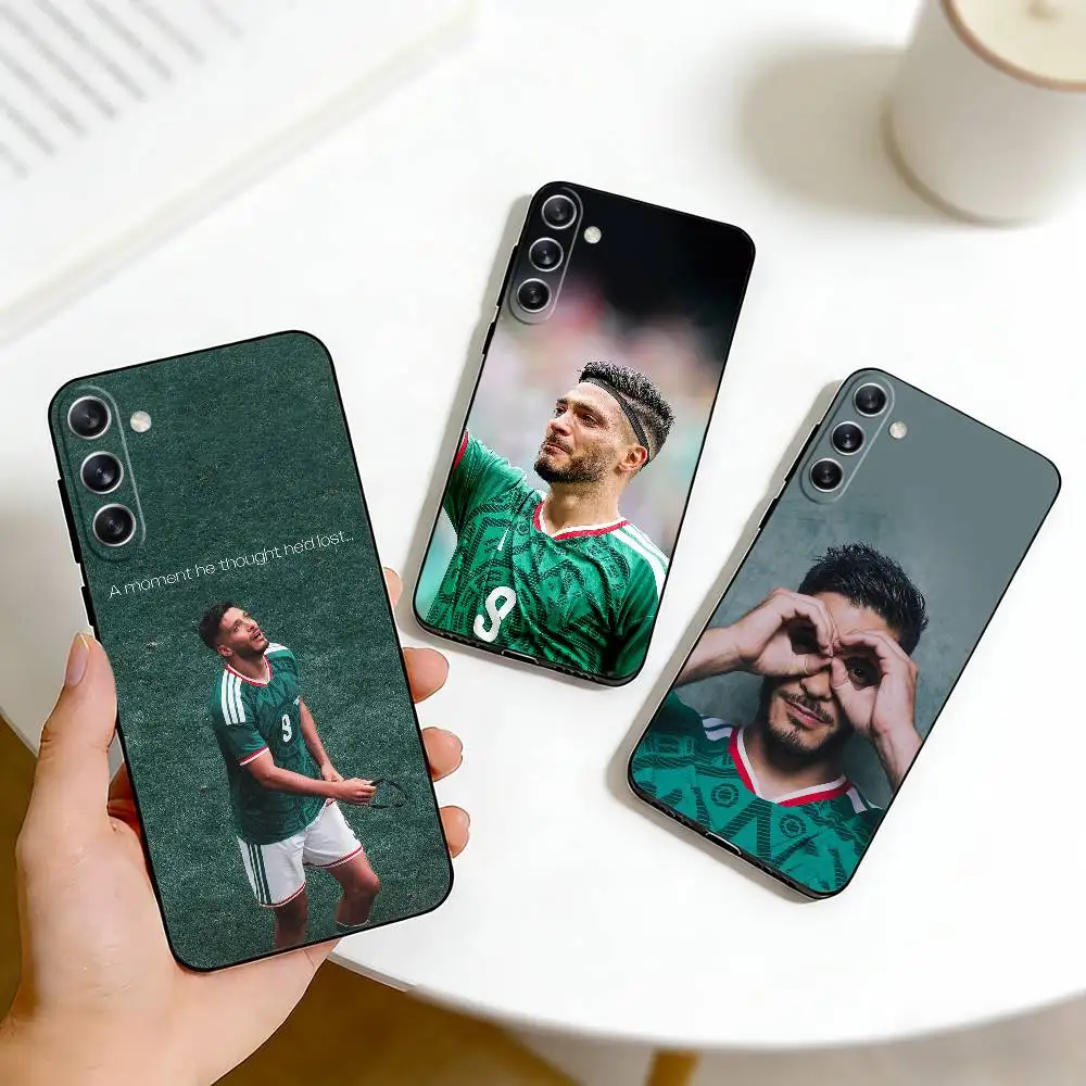 Фото Чехол для телефона Mexican Complete 9 R-Raul Jimenez для Samsung Galaxy A73, A72, A71, A70, A53, A52, A51 и других моделей, мягкий черный чехол №1
