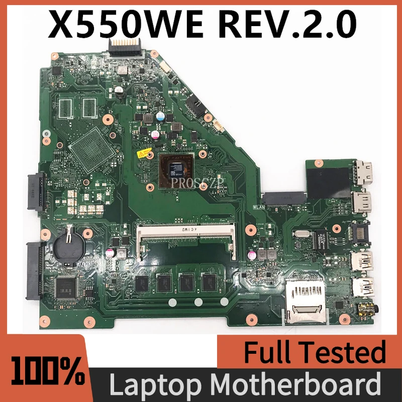 Материнская плата ASUS X550E X550WE X550EP F552E X552E X552EP Laotop материнская плата REV.2.0 с 4G RAM /E2-6110 4 100% полностью протестирована ОК