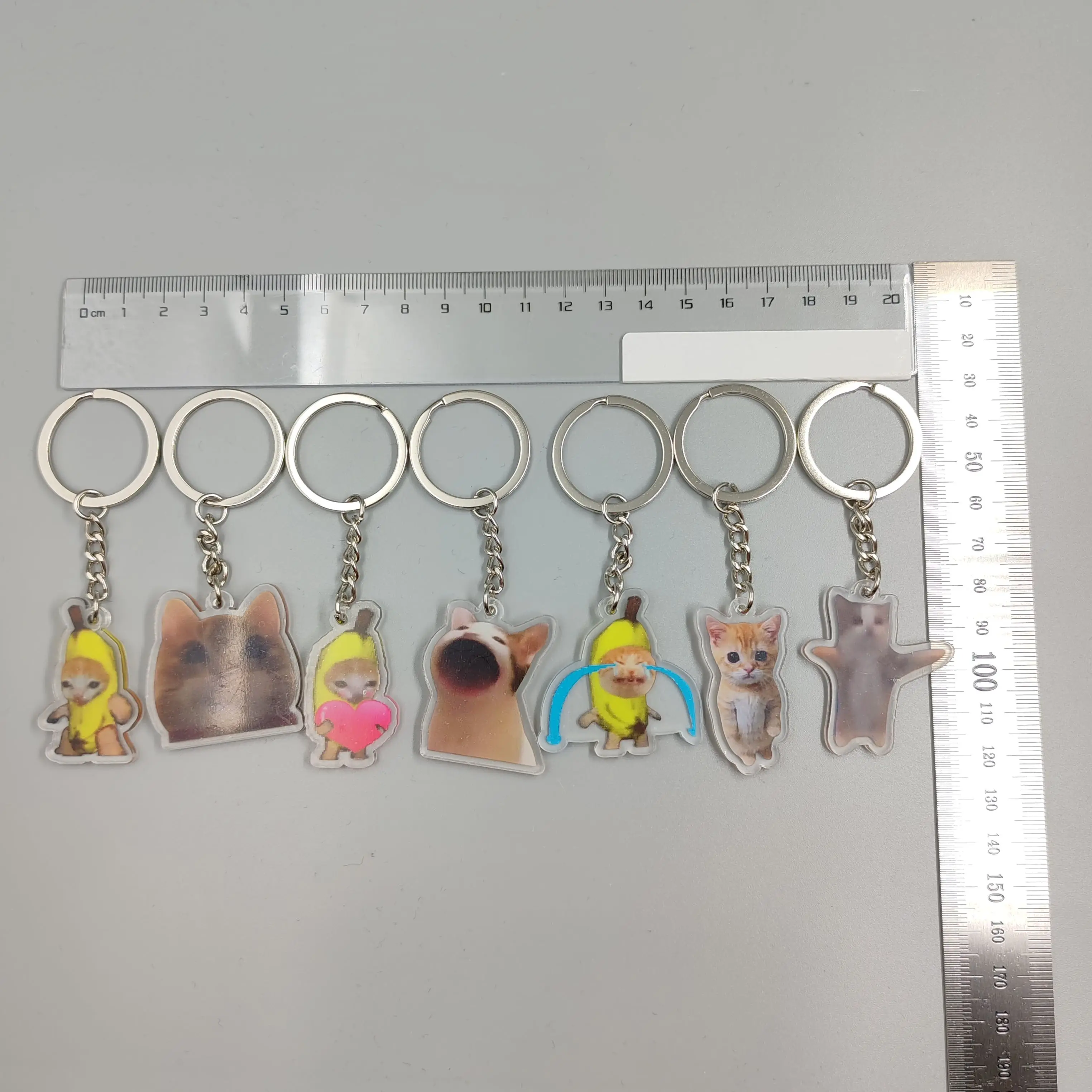 2023 милый счастливый кот банан Кот плач брелок студенческий подарок кошка Эль