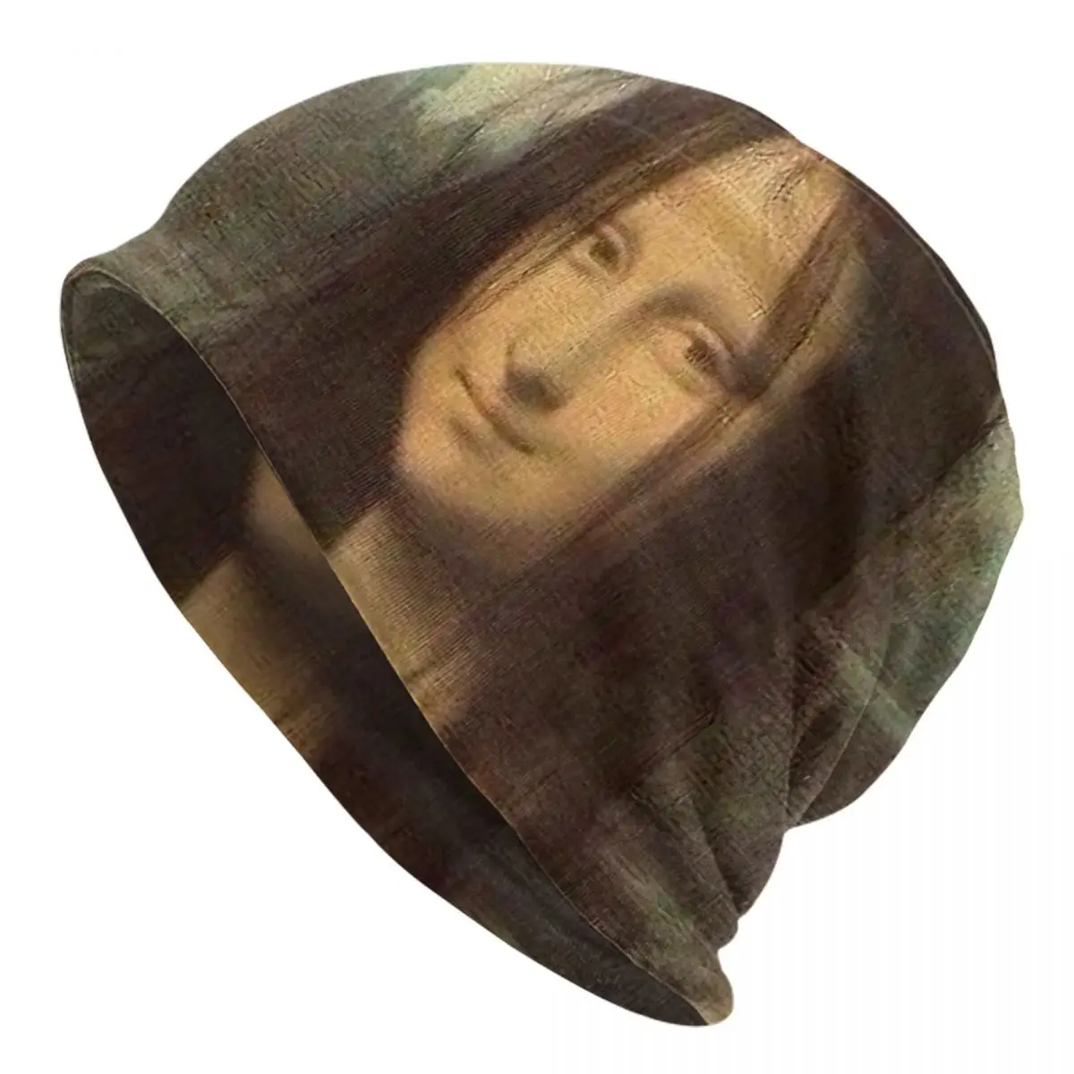 

Monday Lisa Mona Lisa Da Vinci Joke - Postmodern Art Adult Men's Women's Knit Hat Keep warm winter Funny knitted hat