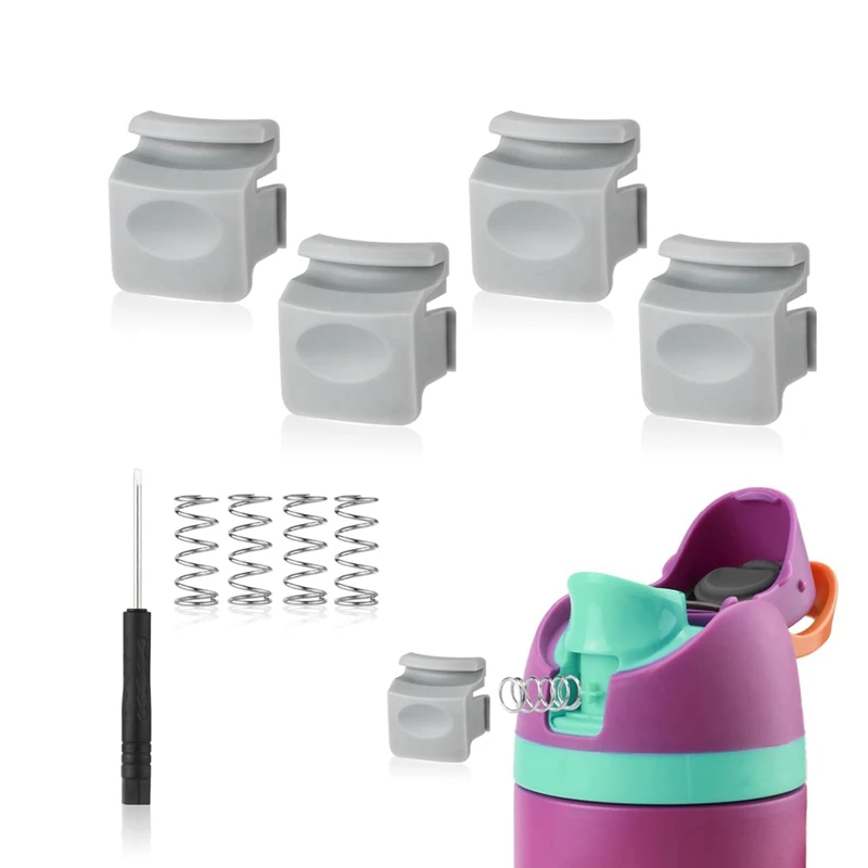 4Pcs Replacement Button For Owala Freesip 24Oz 32Oz Water Bottle Lid Mouth Push Switch Parts