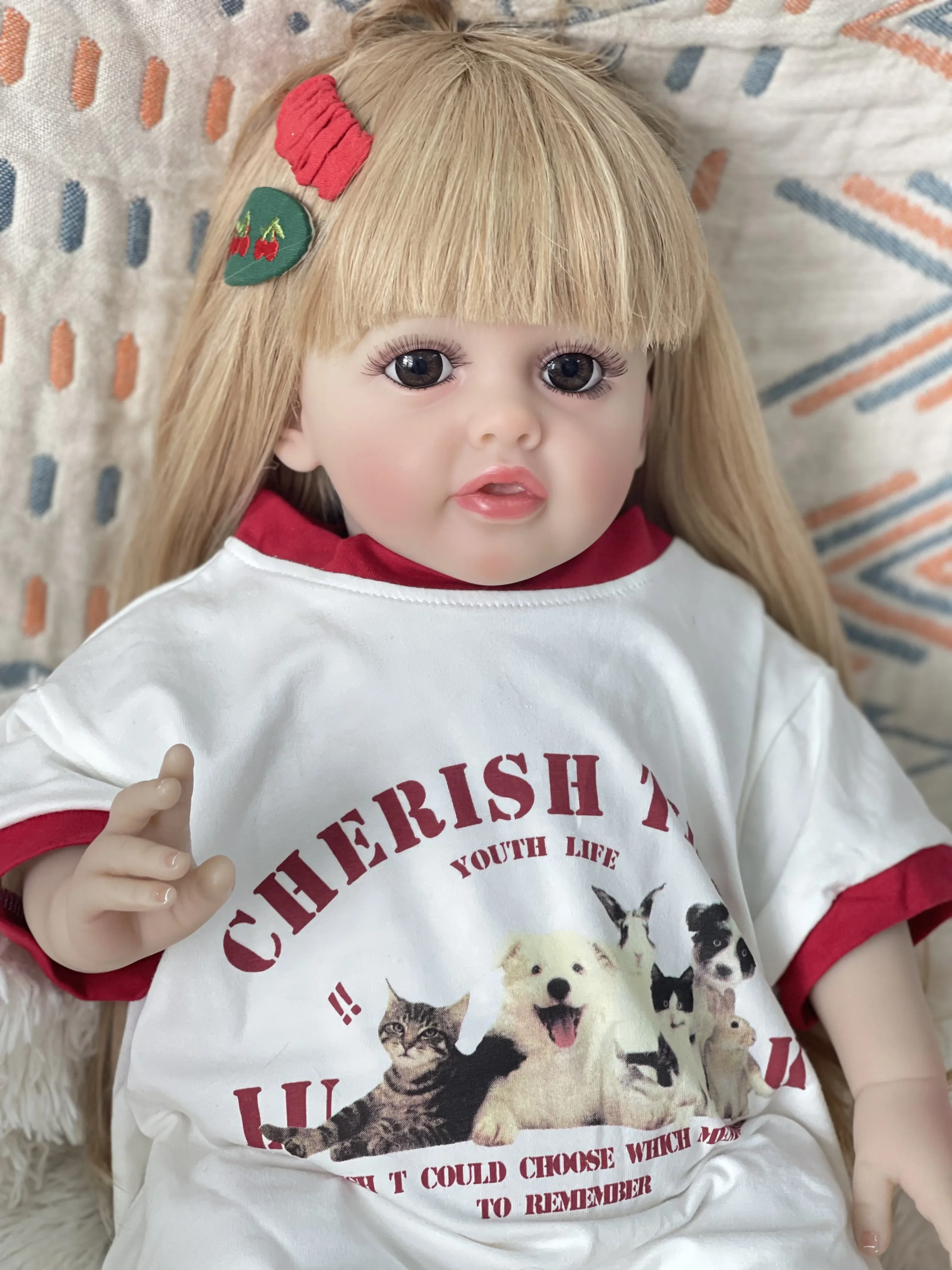 24-дюймовая кукла принцессы Бетти из мягкой ткани для тела Reborn приятная маленьких