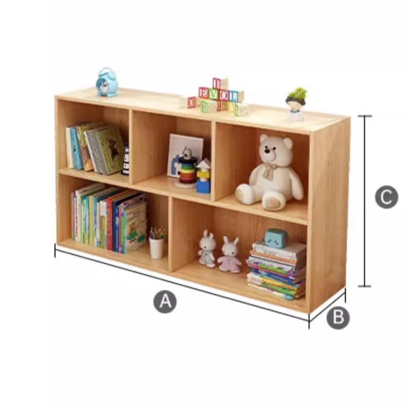 Современная книжная полка с дисплеем угловая буфета Скандинавская для хранения