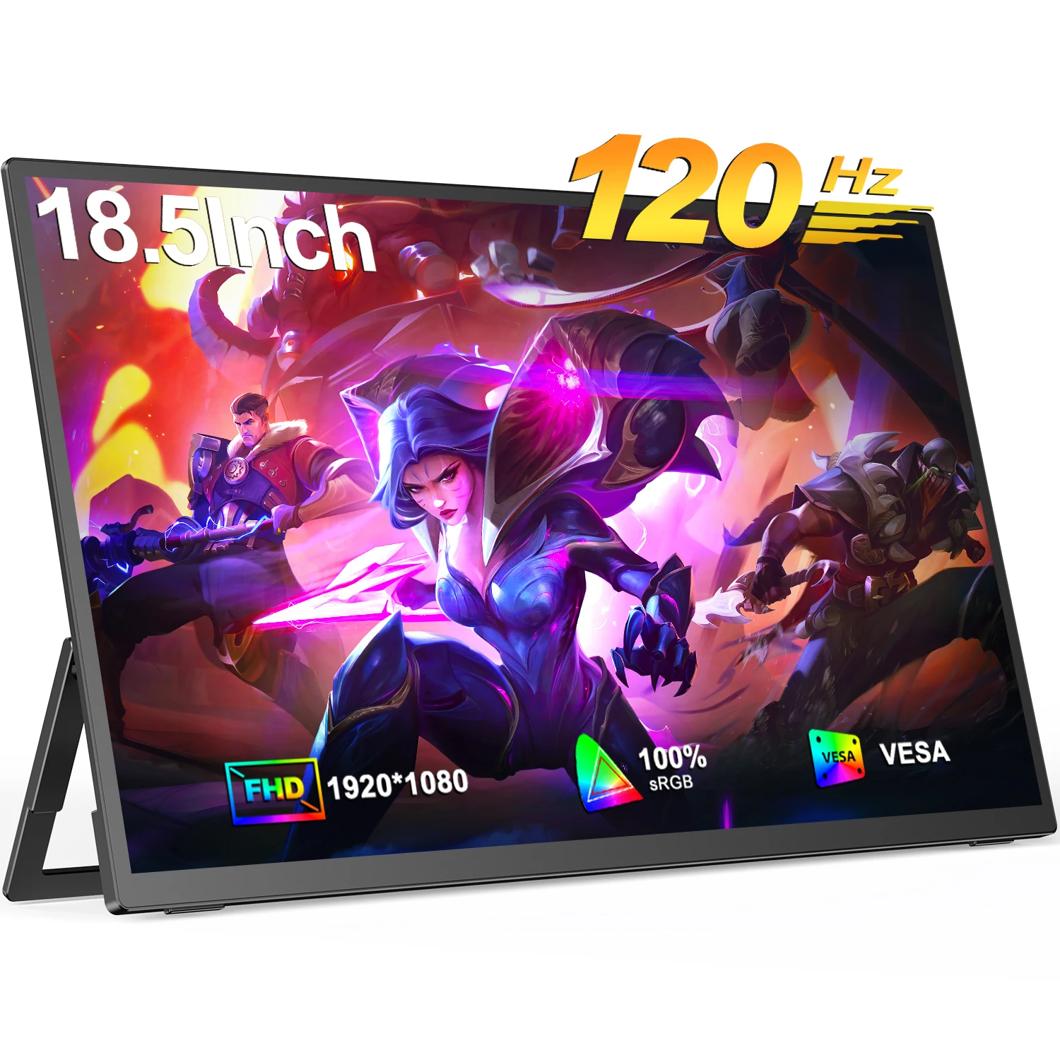 Новый ультратонкий портативный монитор EVICIV 120 Гц 18,5 дюймов 1080P HDR 100% sRGB IPS экран ЖК-дисплей для ПК ноутбука Xbox PS4/5 Новый ультратонкий портативный монитор EVICIV 120 Гц 18,5 дюймов 1080P HDR 100% sRGB IPS экран ЖК-дисплей для ПК ноутбука Xbox PS4/5