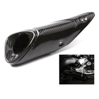 carbon fiber motorcycle modified exhaust pipe heat shield cover for yamaha mt09 fz09 2013 2014 2015 2016