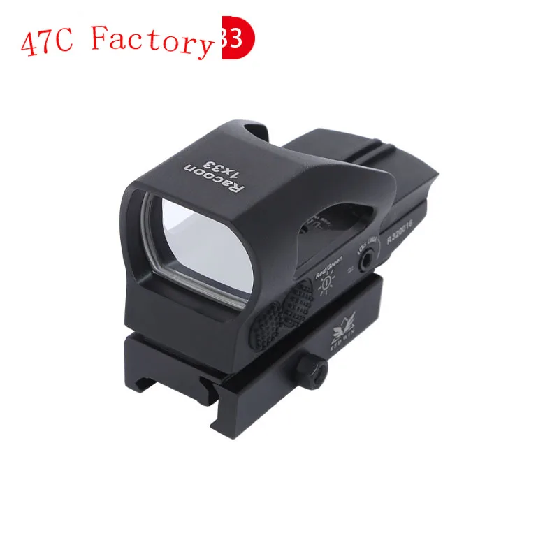 

Red Win Racoon 1x33 Quick Detach 1 MOA Adjustment IPX4 Waterproof 6 Level Red Illumination Red Dot Sight Optics