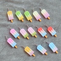 creative imitation food earrings creative ice cream earrings ice cream children earrings jewelry suitable for children jewelry