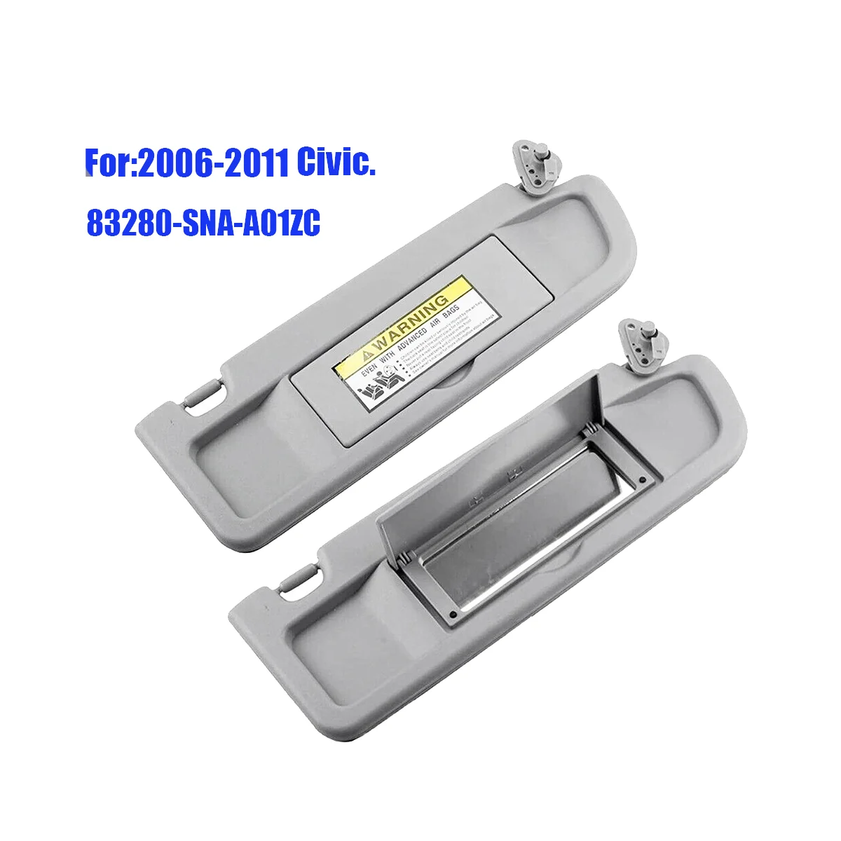 83280-SNA-A01ZC правосторонний пассажирский солнцезащитный козырек светильник серый