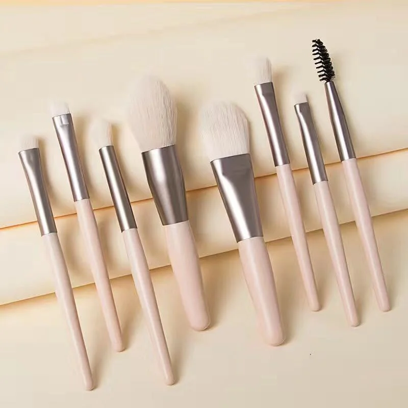 

8Pcs Soft Fluffy Makeup Brushes Set For Cosmetics Foundation Blush Powder Eyeshadow Kabuki Blending Makeup Brush Beauty Tool