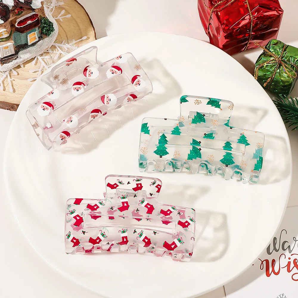 Женская заколка для волос с квадратным крабом