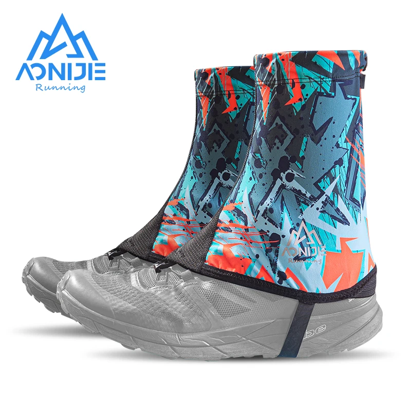 

AONIJIE Outdoor Running Short Trail Gaiters Protective Sandproof Shoe Cover With Drawstring For Jogging Hiking Man Women
