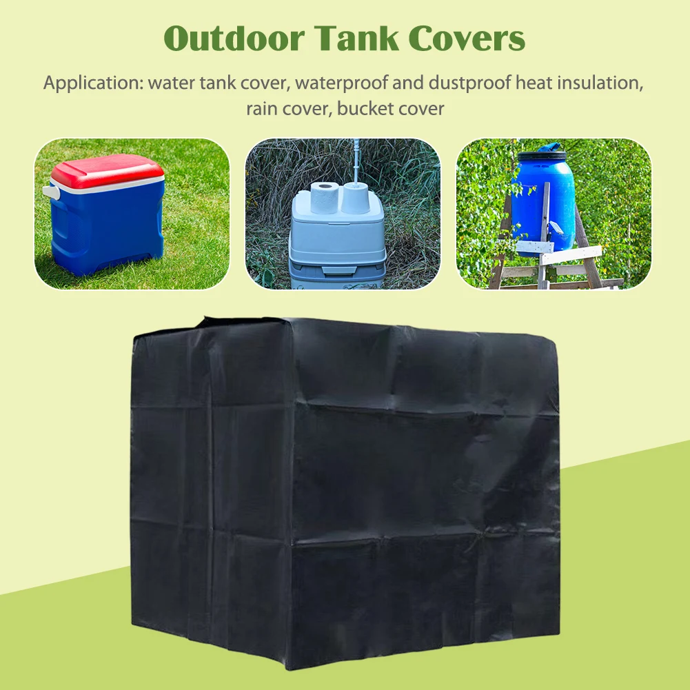 

1000L IBC Ton Tank Container Cover Waterproof Outdoor Water Tank Cover Dustproof 210D Oxford Cloth All-Purpose Heat Insulation