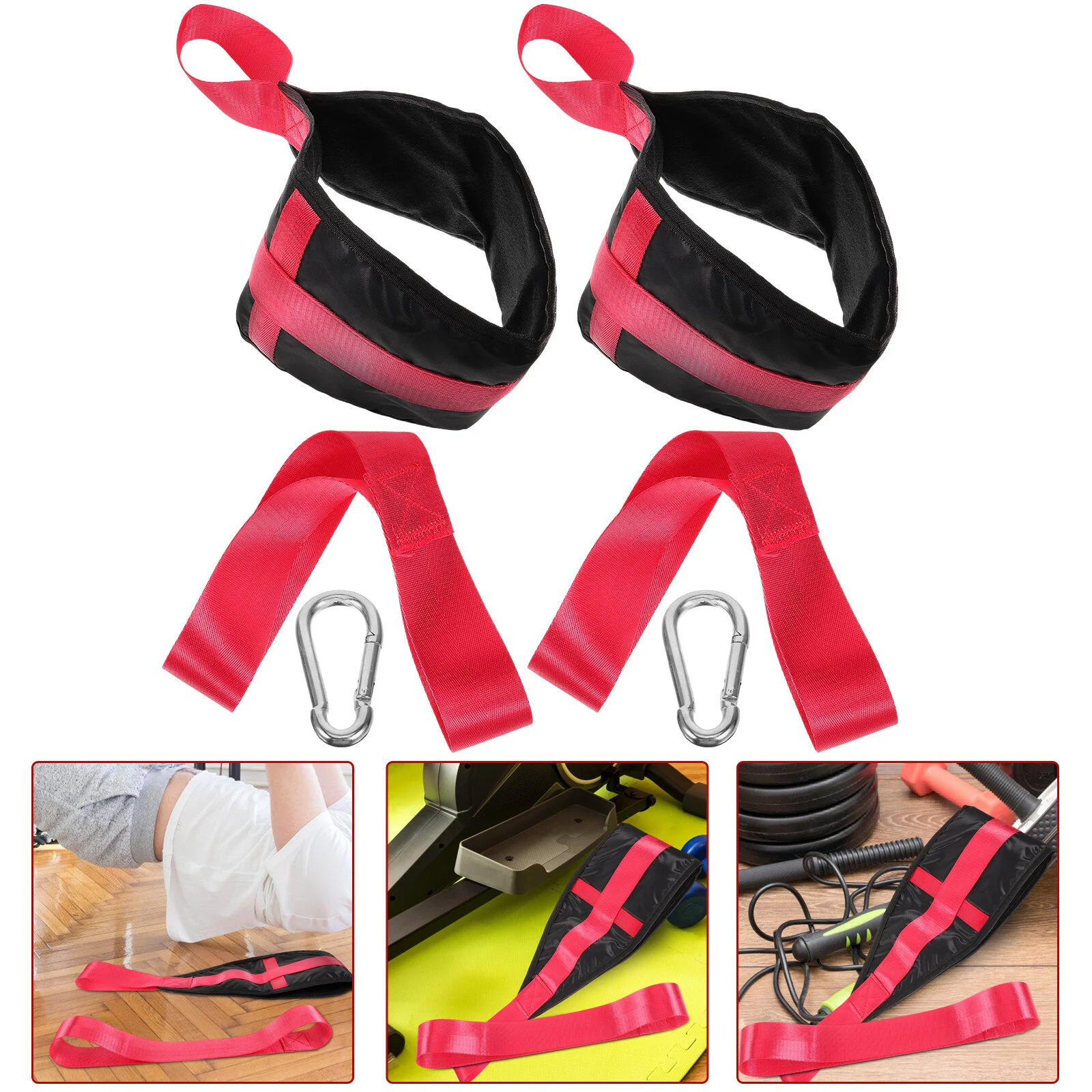 

2 Pcs Strap Gym Equipment Hanging Ab Straps Portable Machine Household Sling Alloy Fitness Exercise Machines Home