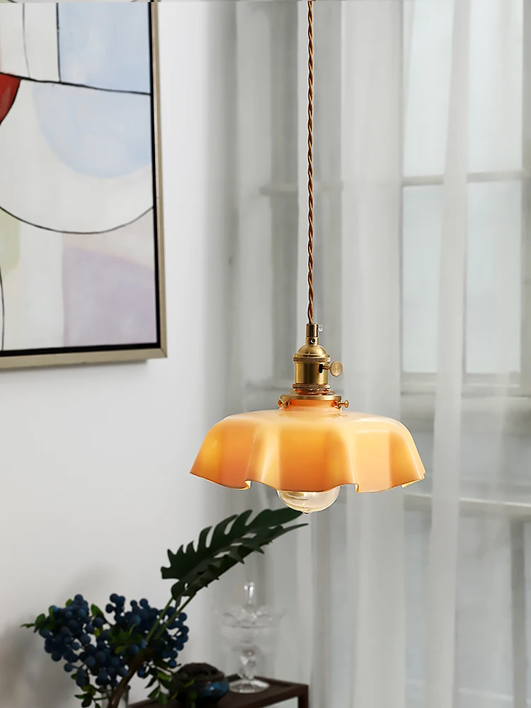 

Изделие может быть изготовлено по индивидуальному заказу. Люстра, латунная прикроватная лампа, японская простая люстра для дома в стиле ретро для входа в бар